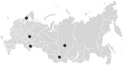Карта сбора Чаги березовой в России